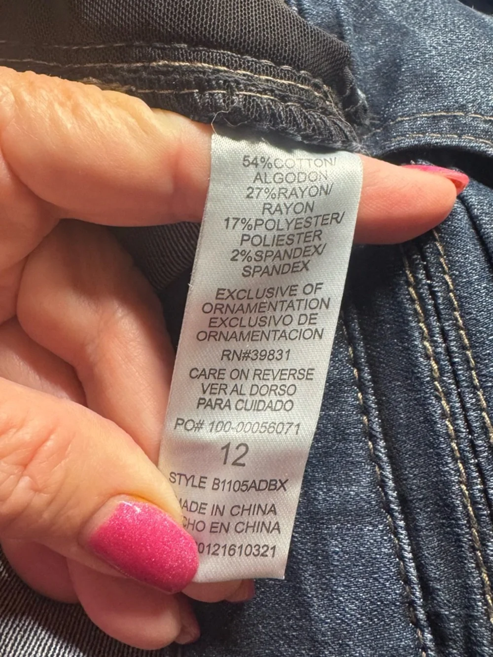 NWT Democracy Absolution *BOOTY LIFT JEGGING* SIZE: 12 #13 - Picture 6 of 9